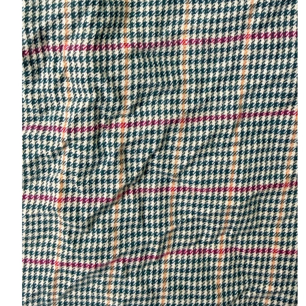 Orvis Men Button Down L/S Shirt Large Green Plaid Gingham Check Cotton VTG - Picture 4 of 9
